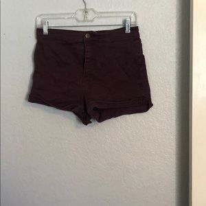 Maroon shorts from forever 21